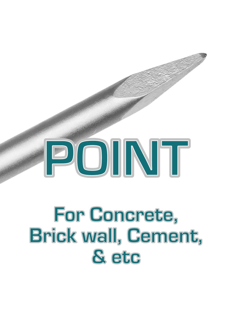 توتال إزميل سداسي الرأس من توتال للخرسانة والطوب والجدران الإسمنتية، بمقاس ٣٠ × ٤٠٠ ملم، يتميز بمقاومة عالية للتآكل وصلابة مرتفعة - Image 2